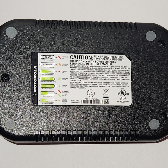 Motorola IMPRES Class 2 Battery Charger MOBJ2063 New - Picture 3 of 5